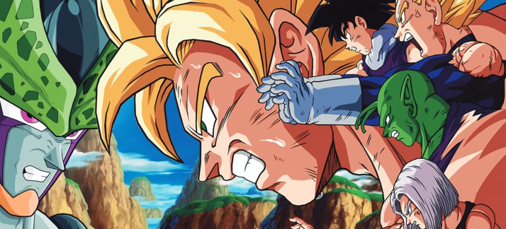 Plantilla para tazas: Dragon Ball Vs Cell - Animes y Dibujos Animados