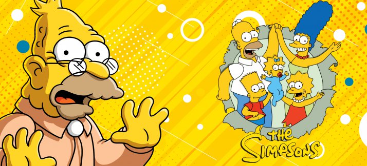 Plantilla para tazas: Simpsons, Abraham Simpson - Animes y Dibujos Animados