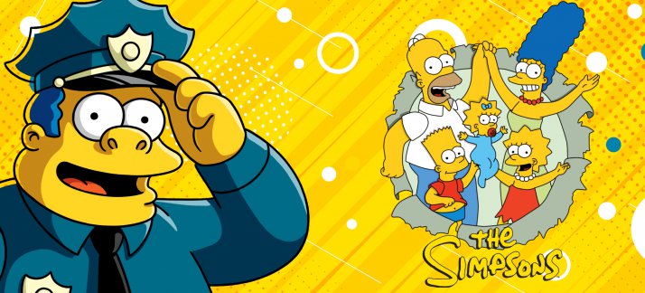 Plantilla para tazas: Simpsons, jefe de Wiggum - Animes y Dibujos Animados