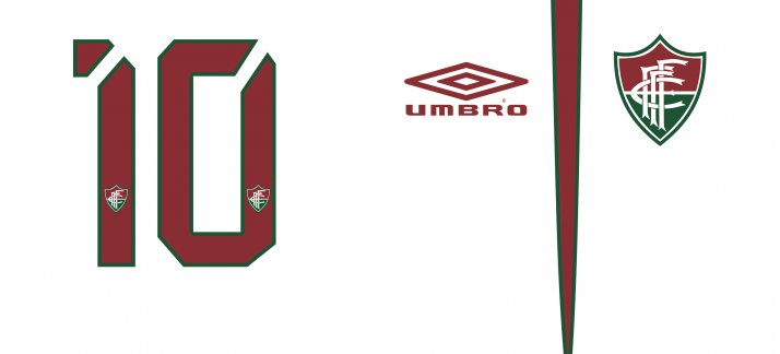 Plantilla para tazas: Fluminense, fútbol, ​​camisa 10 - Deportes