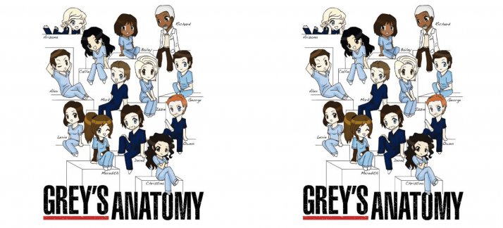 Plantilla para tazas: Grey's Anatomy - Peliculas y Series