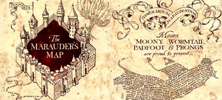 Plantilla para tazas: Harry Potter, mapa del merodeador, Hogwarts - Peliculas y Series