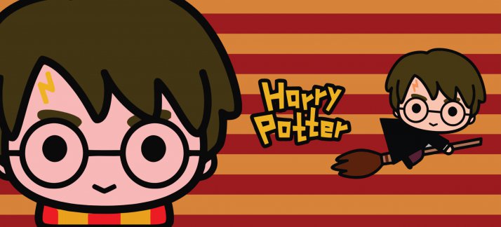 Plantilla para tazas: Harry Potter, mini, volando - Peliculas y Series