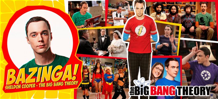 Plantilla para tazas: The Big Bang Theory, Bazinga, Sheldon Cooper - Peliculas y Series