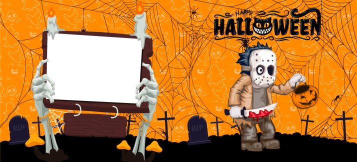 Plantilla para tazas: Halloween, Jason, terror - Peliculas y Series