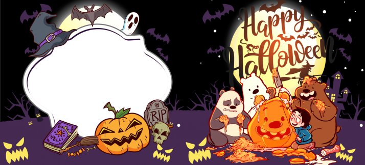 Plantilla para tazas: Feliz Halloween - Halloween