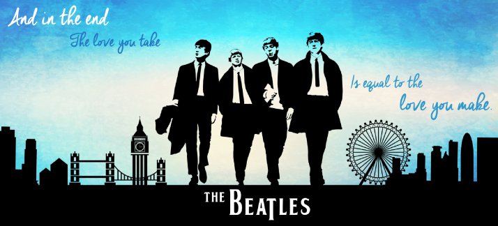 Plantilla para tazas: The Beatles, caminando - Música