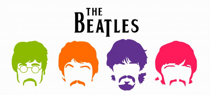 Plantilla para tazas: The Beatles, caras - Música