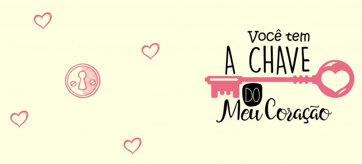Plantilla para tazas: Día de San Valentín - Clave de mi corazón - Enamorados
