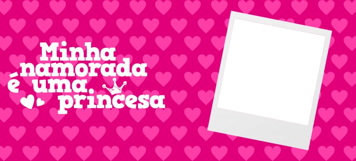 Plantilla para tazas: Día de San Valentín - Mi novia es una princesa - Enamorados