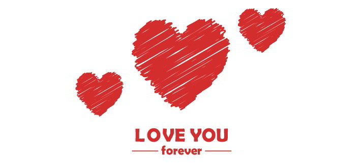 Plantilla para tazas: Love you forever - Amor