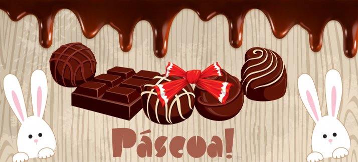 Plantilla para tazas: Pascua - chocolates - Pascua