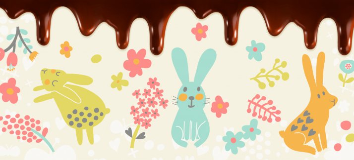Plantilla para tazas: Pascua - conejos - Pascua