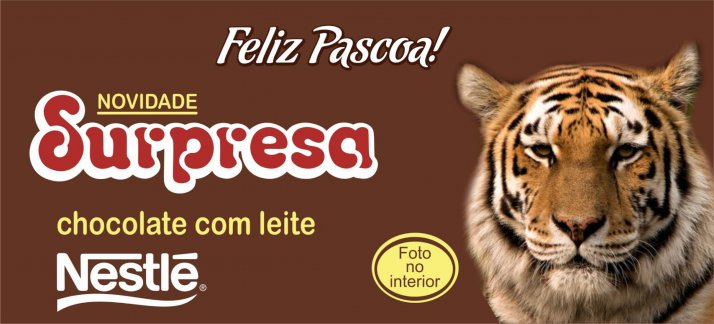 Plantilla para tazas: Pascua - Surpresa, chocolate, Nestlé - Pascua
