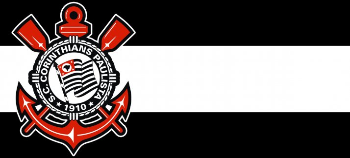 Plantilla para tazas: Corinthians - bandera - Deportes