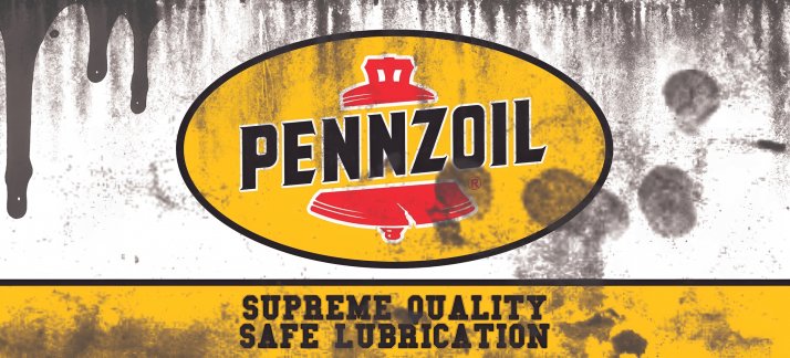 Plantilla para tazas: Lata de aceite, Pennzoil - aceite para motor de calidad suprema - Cómicas