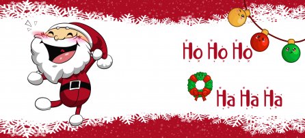 Papá Noel - ho ho ho, ilustrado