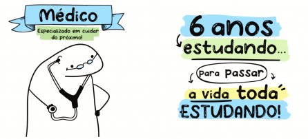 Medicina, Flork - Médico. 6 años estudiando... ¡para pasar toda la vida estudiando! (M)