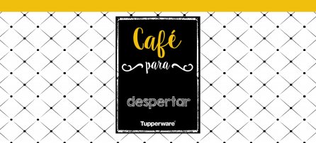 Tupperware - Café para despertar (franja amarilla)