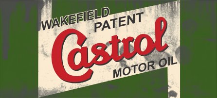 Lata de aceite, Castrol - aceite para motor