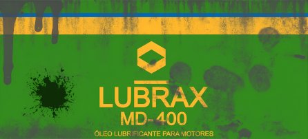 Lata de aceite, Lubrax - aceite para motor