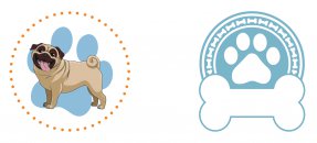 Plantilla similar: Perro, mascota, pug