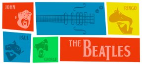 Plantilla similar: The Beatles, coloridos