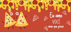 Plantilla similar: Día de San Valentín - Te amo más que a Pizza