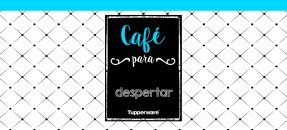 Plantilla similar: Tupperware - Café para despertar (franja azul)