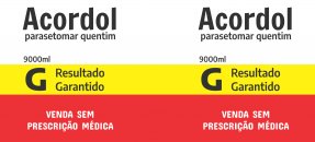 Plantilla similar: Acordol - Estampa simulando frasco de medicina - parasetomar calientito